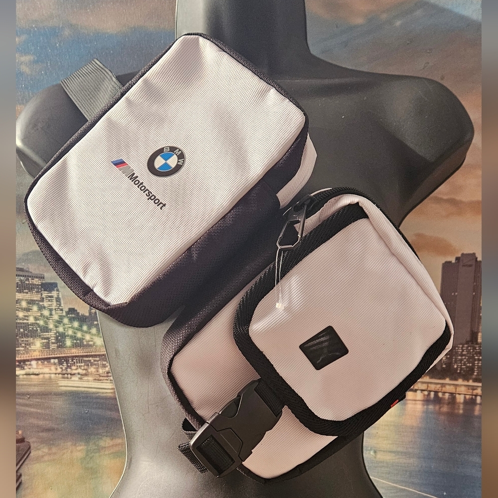BMW Motorsport/Puma Collab Black & White Belt Bag NWT